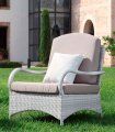 Sillón rattán blanco Mónaco
