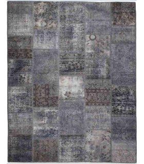 Alfombra de lana Patchwork Grigio