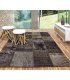 Alfombra de lana Patchwork Marrone en Ámbar Muebles