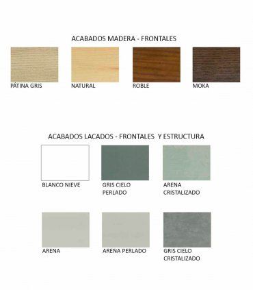 Dormitorio nórdico Eskara, acabados