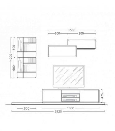 Modular nórdico Eskara, medidas