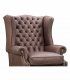 Sillón orejero capitoné Sido