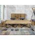 Alfombra de lana Patchwork Oxid en Ámbar Muebles