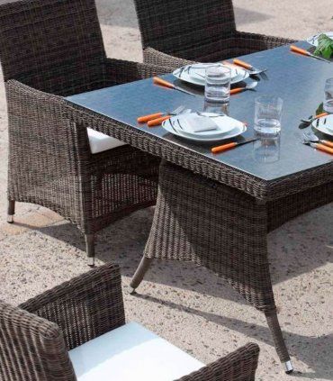 Mesa exterior rectangular Ibiza