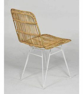 Silla de rattan Yaras, trasera