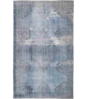 Alfombra de lana Vintage Azzurro en Ámbar Muebles