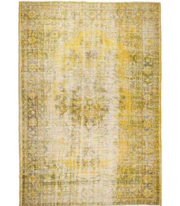 Alfombra de lana Vintage Giallo en Ámbar Muebles