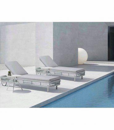 Tumbona de piscina con ruedas Burton