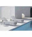 Tumbona de piscina con ruedas Burton