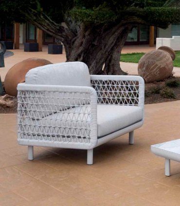 Sillón para exterior con cuerda Burton