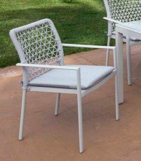 Silla con brazos para exterior Burton