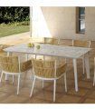 Mesa de comedor para jardín Prato