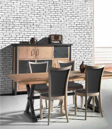 Silla de comedor rústica Teseo, comedor