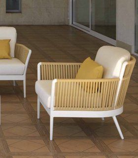 Sillón de cuerda para jardín Prato