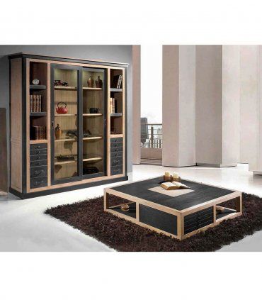 Mesa de centro rústica Teseo, salón