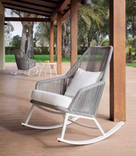 Sillón mecedora de exterior Gaspard