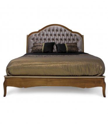 Dormitorio clásico tapizado Viviane, cama