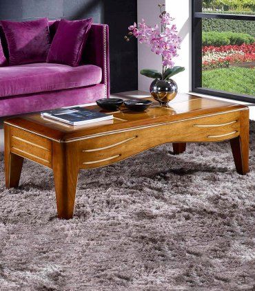 Mesa de centro rectangular clásica Bestali