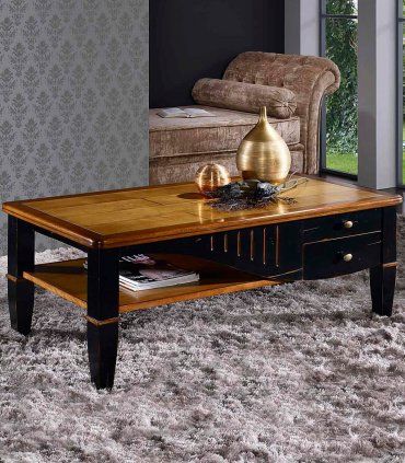 Mesa de centro clásica rectangular Pruden