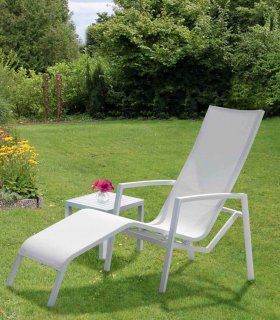 Tumbona blanca de relax Gandía en Ámbar Muebles