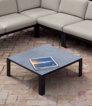 Mesa de centro cuadrada para jardín Túnez