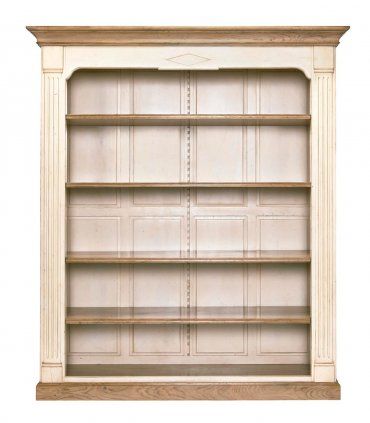 Librería vintage Capri, blanco roto