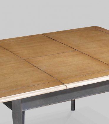 Mesa de comedor vintage Visconti, abierta