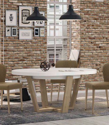 Mesa de comedor redonda Darsen