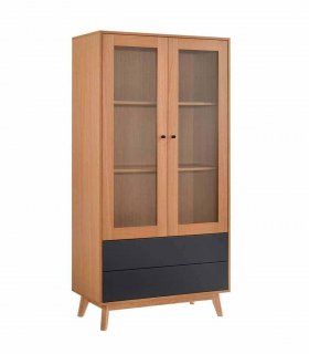 Vitrina dos puertas nórdica Colinete