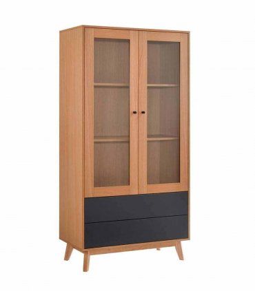 Vitrina dos puertas nórdica Colinete