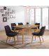 Mesa de comedor rectangular nórdica Colinete