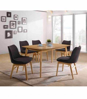 Mesa de comedor rectangular nórdica Colinete