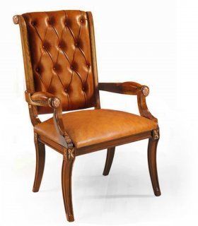 Sillón clásico de piel Padilla