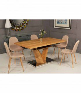 Mesa de comedor extensible moderna Decune
