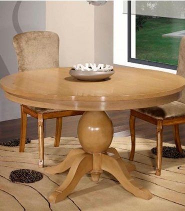 Mesa de comedor redonda clásica Azate