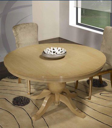 Mesa de comedor redonda clásica Azate