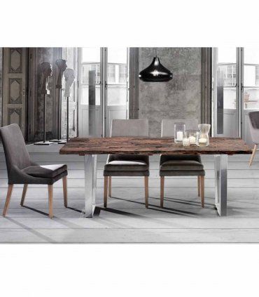 Mesa de comedor rústico contemporáneo Masen