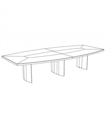 Mesa de juntas oval Versus