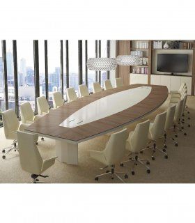 Mesa de juntas oval Versus, sala