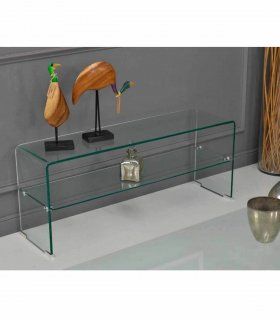 Consola moderna de cristal Mendal