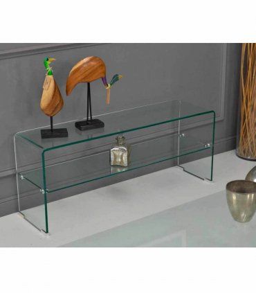 Consola moderna de cristal Mendal