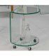 Mesa auxiliar moderna de cristal Apren