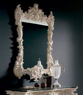 Espejo Blanco Pátina Francés Daniele de Muebles Picó