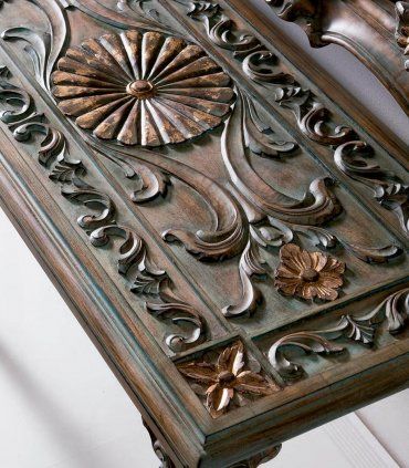 Consola Clásica Talla Madera Alexa de Muebles Picó, detalle