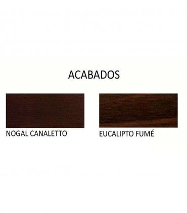 Mesa de centro ovale Legno, acabados