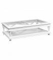 Mesa de centro clásica blanca Bari