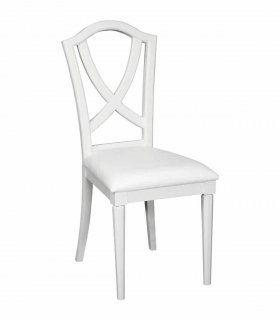 Silla clásica blanca aspa Bari
