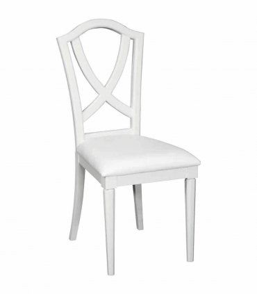 Silla clásica blanca aspa Bari