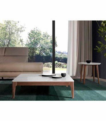 Mesa de salón contemporánea cuadrada Bellen