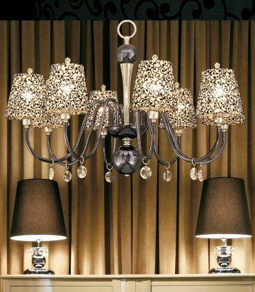 Lámpara techo negro perla bronce Vitoria